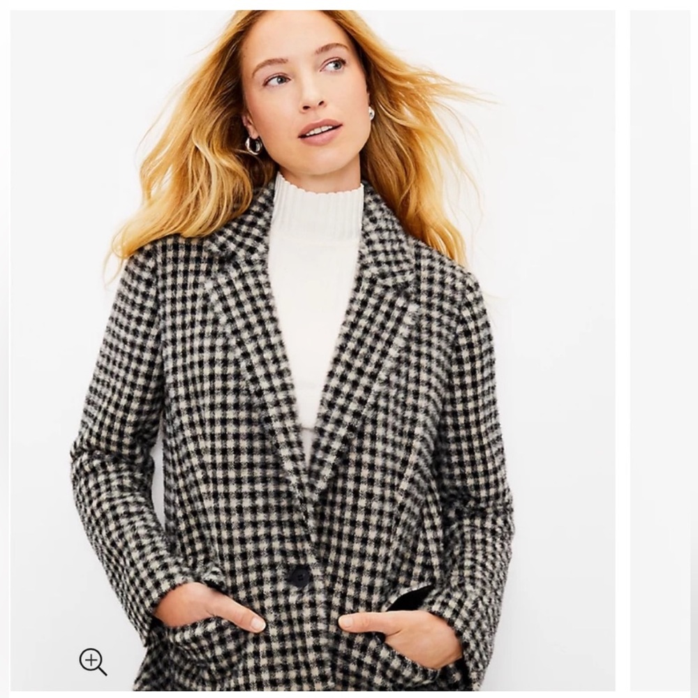 Loft - checked coat